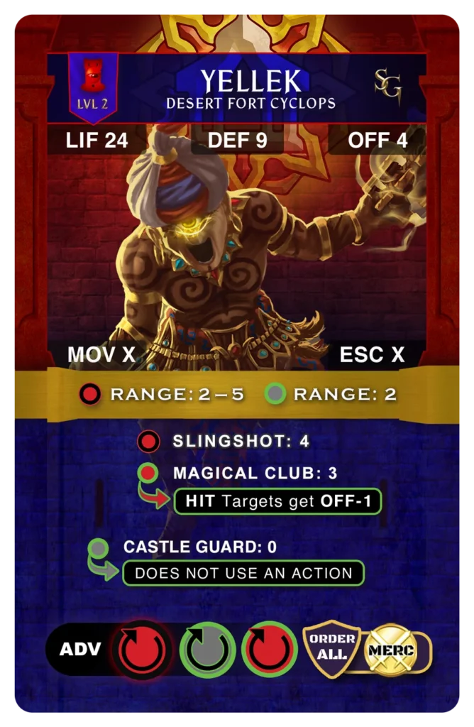 Desert Castle card: Fort Cyclops Level 2