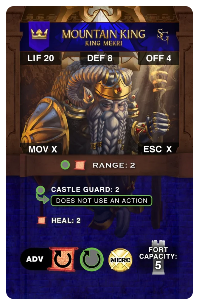 Mountain Castle Card: King