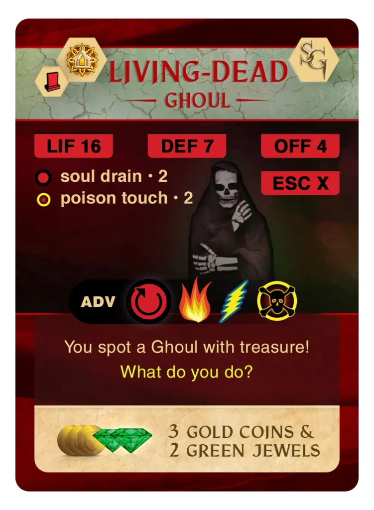 Desert Adventure card: Living Dead