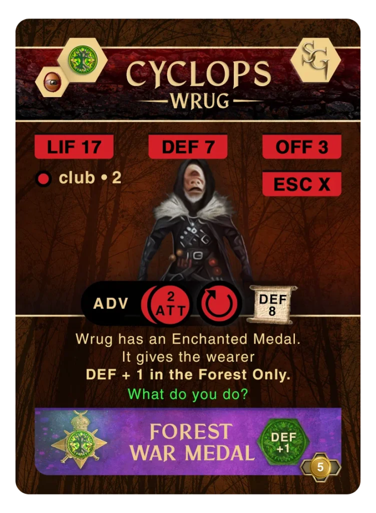 Forest Adventure Card: Armor Medal 01