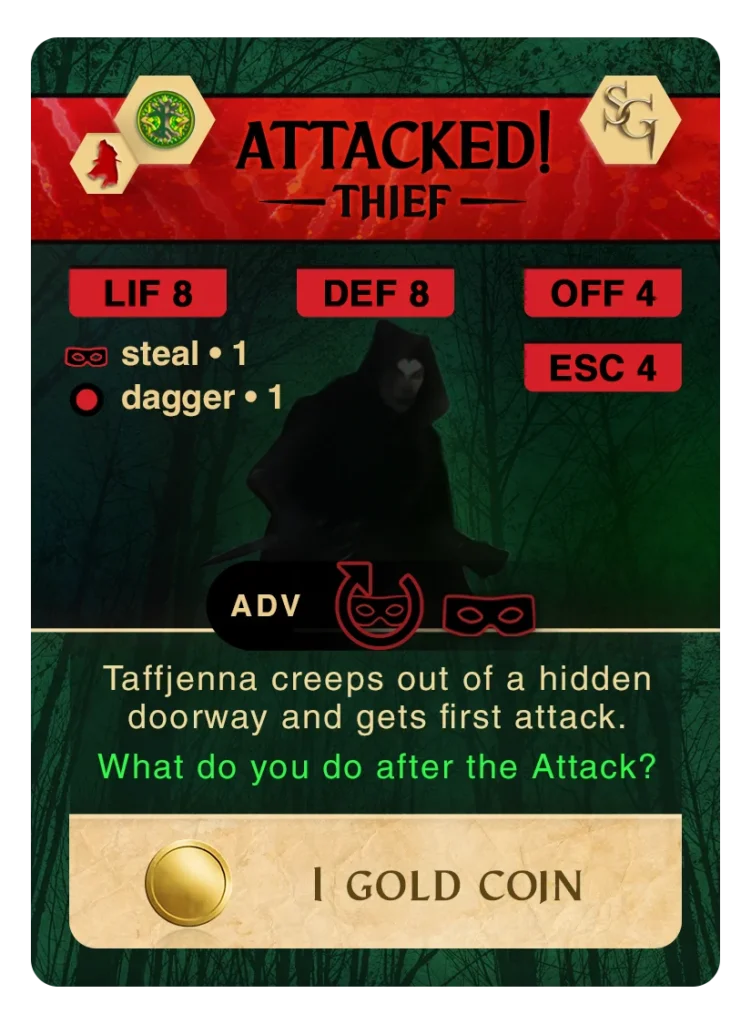 Forest Adventure Card: Attacked 01