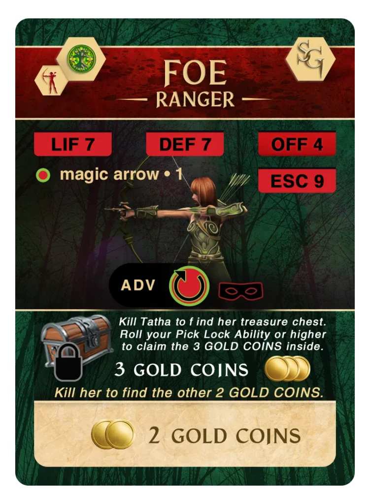 Forest Adventure Card: Gold Fight 06