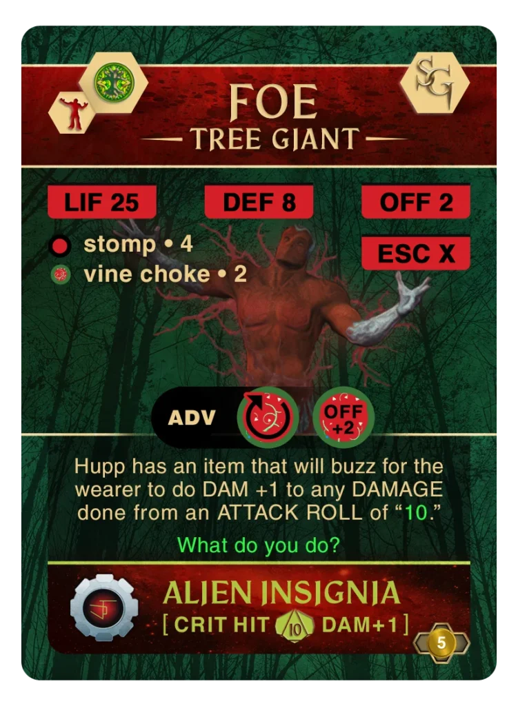 Forest Adventure card: Weapon