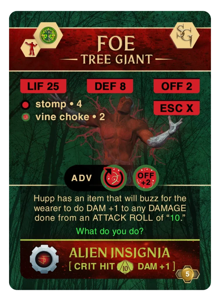 Forest Adventure Card: Weapon 01