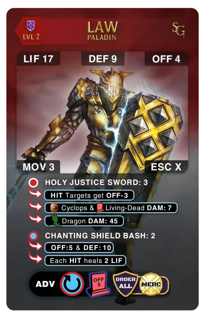 Law Guardian card, Level 2, front