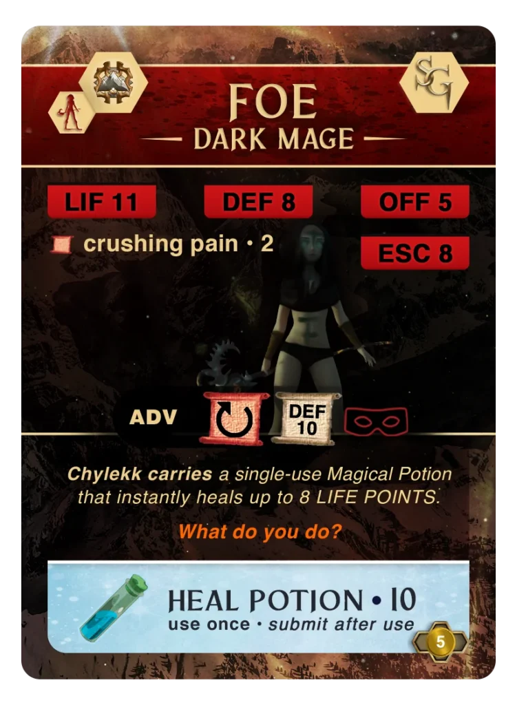 Mountain Adventure card: Heal